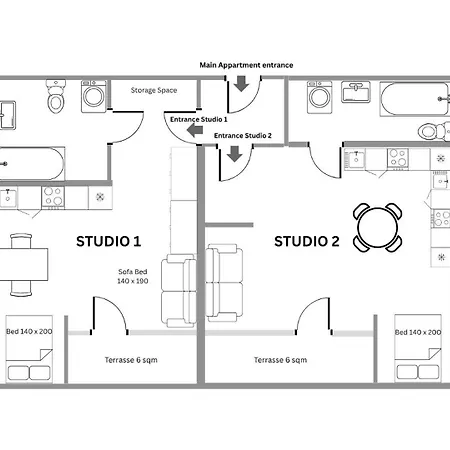 2 Soundproof Fully Equipped Near Geneva Airport * Ferney-Voltaire
